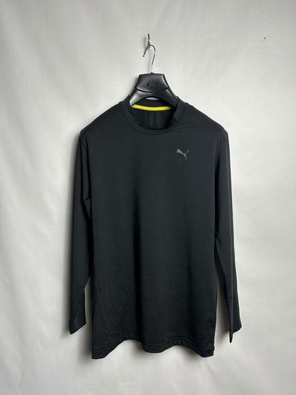Puma Black Full Sleeves Round Neck - Medium