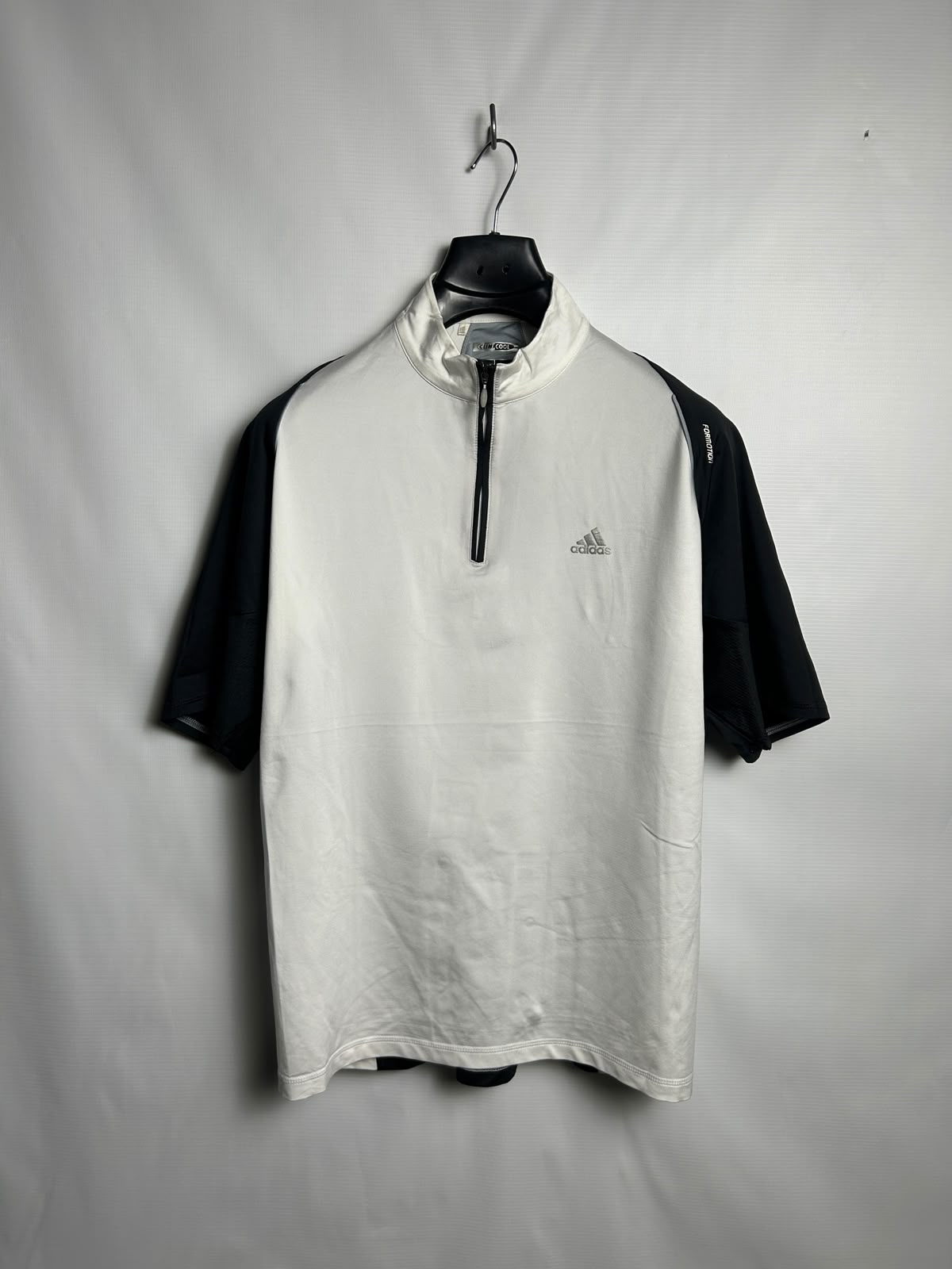 Adidas Golf Climacool Half Zip White Round Neck - Medium