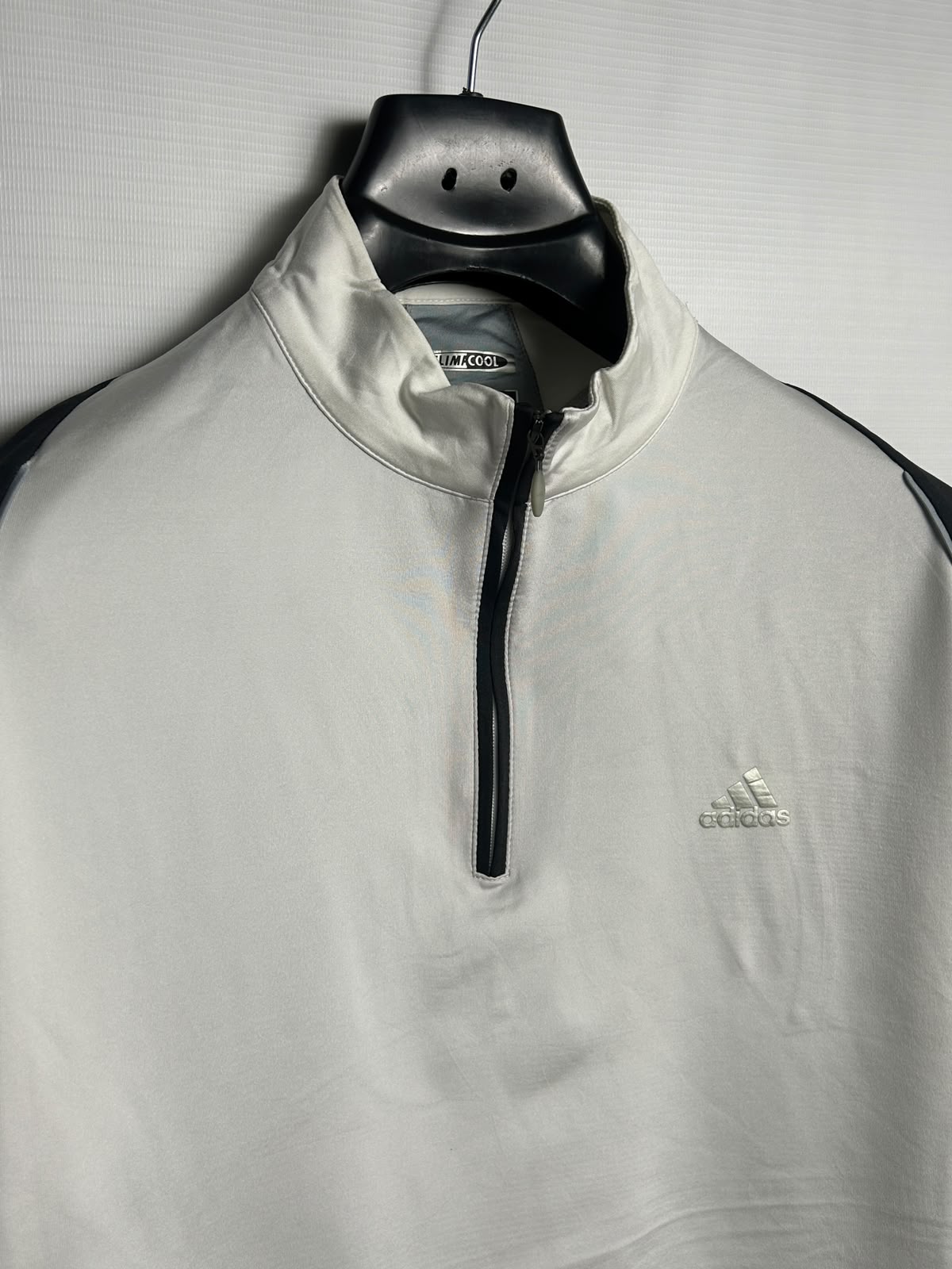 Adidas Golf Climacool Half Zip White Round Neck - Medium