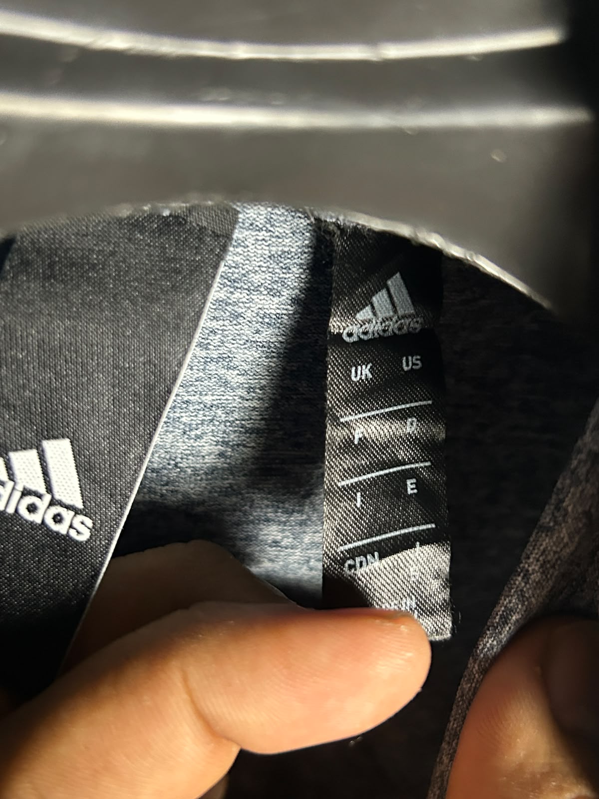 Adidas Grey Full Sleeves Zip Upper - Small