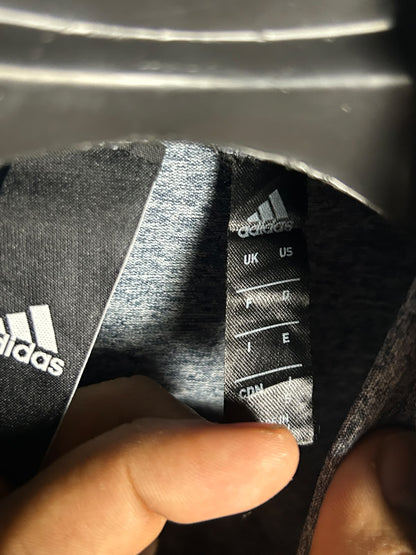 Adidas Grey Full Sleeves Zip Upper - Small
