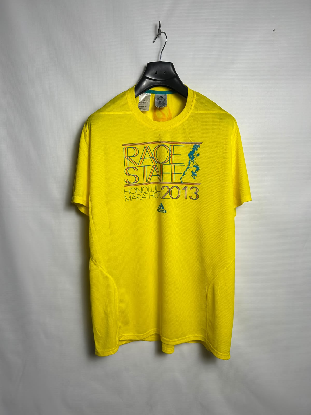 Adidas Big Logo Yellow Round Neck - XL