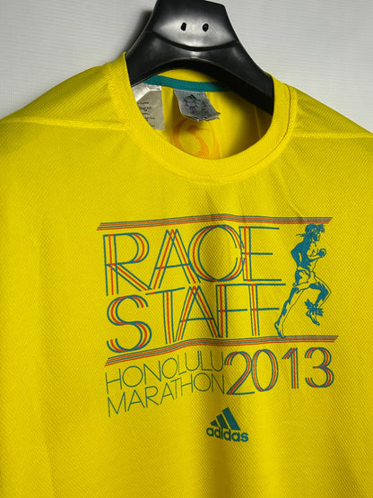 Adidas Big Logo Yellow Round Neck - XL