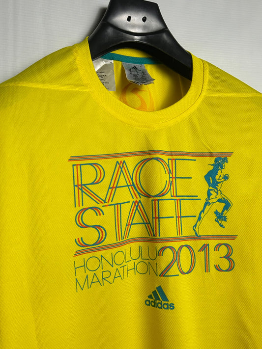 Adidas Big Logo Yellow Round Neck - XL