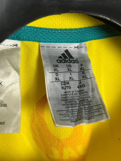 Adidas Big Logo Yellow Round Neck - XL