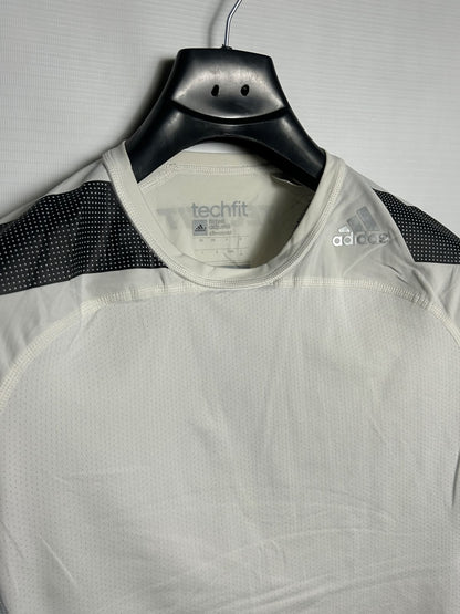 Adidas Climacool Techfit White Round Neck - Medium