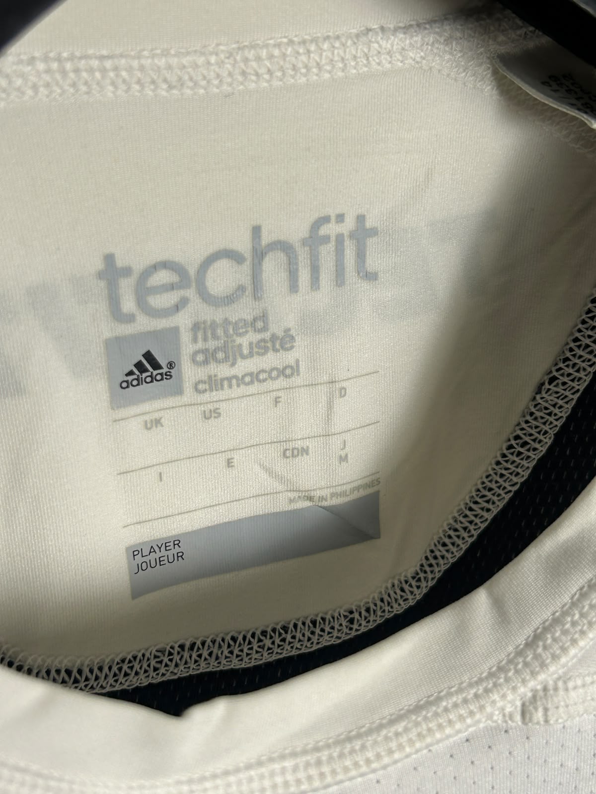 Adidas Climacool Techfit White Round Neck - Medium