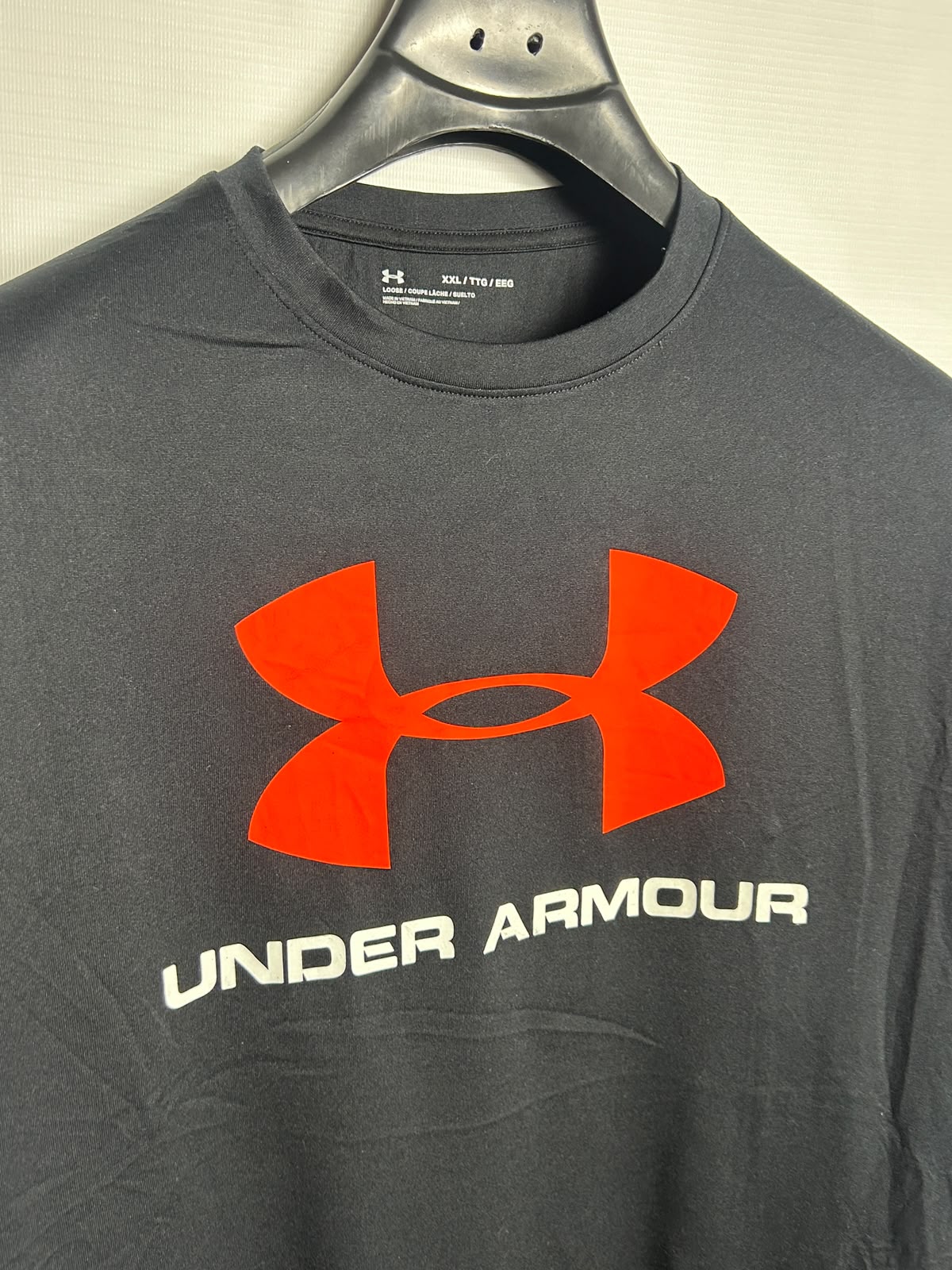 Under Armour Big Logo Black Round Neck - XXL