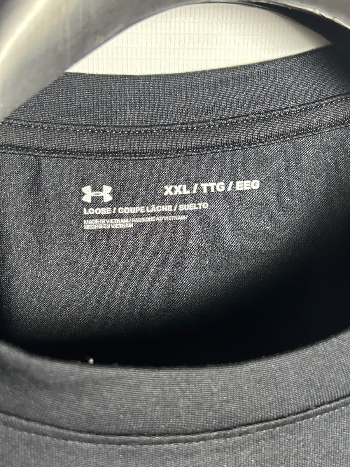 Under Armour Big Logo Black Round Neck - XXL