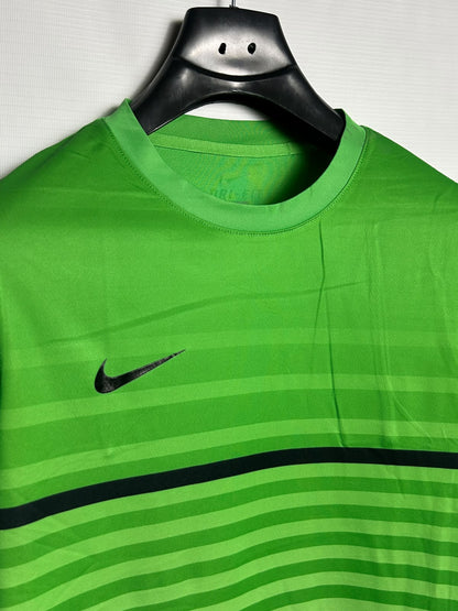 Nike Dri Fit Green Round Neck - Medium