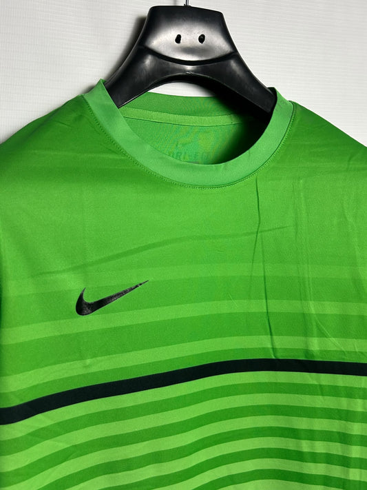 Nike Dri Fit Green Round Neck - Medium