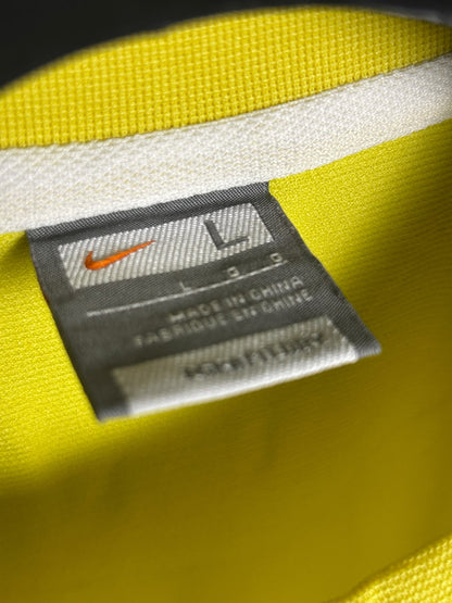 Nike Fitdry Yellow Round Neck - Large