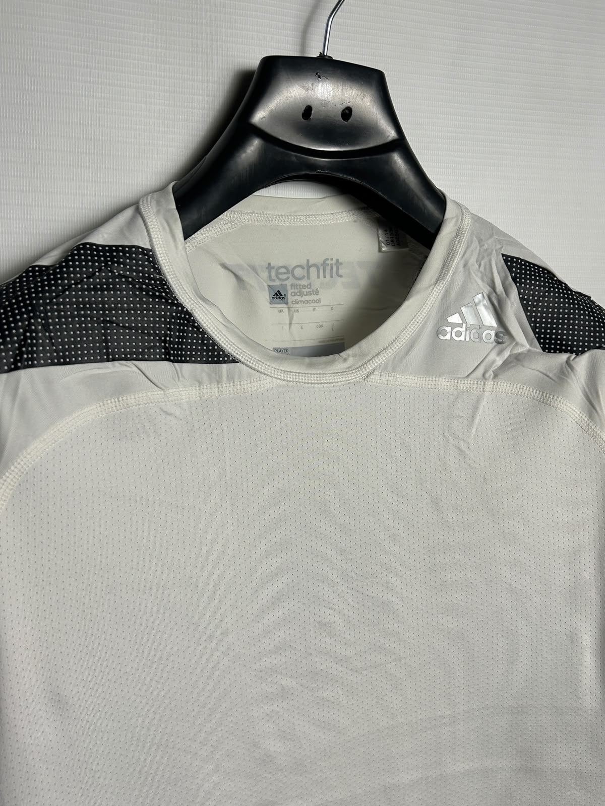 Adidas Climacool Techfit White Round Neck - Large