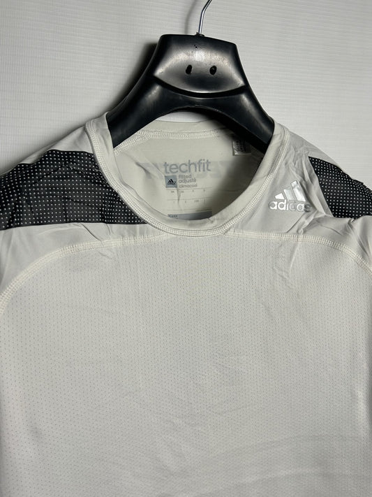 Adidas Climacool Techfit White Round Neck - Large