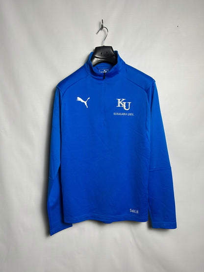 Puma Half Zip Full Sleeves Round Neck - Large