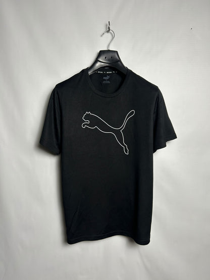 Puma Big Logo Black Round Neck - Large