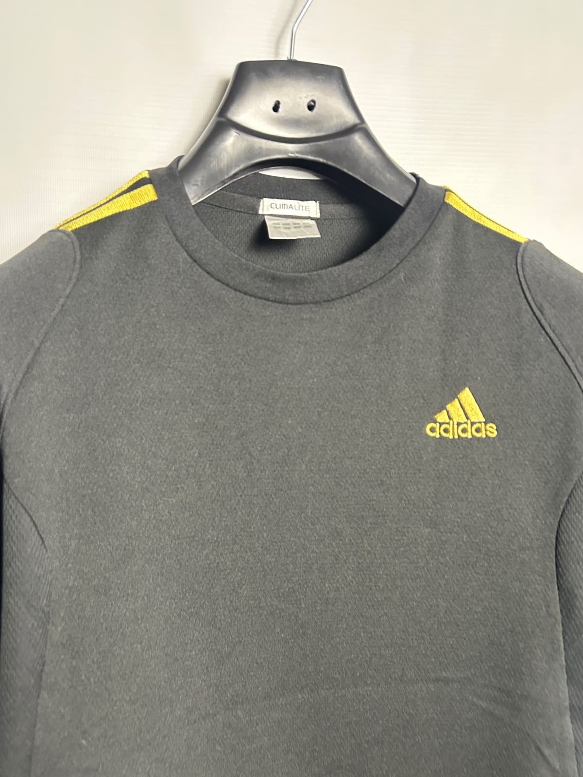 Adidas Climalite Black Round Neck - Large