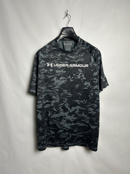 Under Armour Heat Gear Big Logo Printed Round Neck - XXL