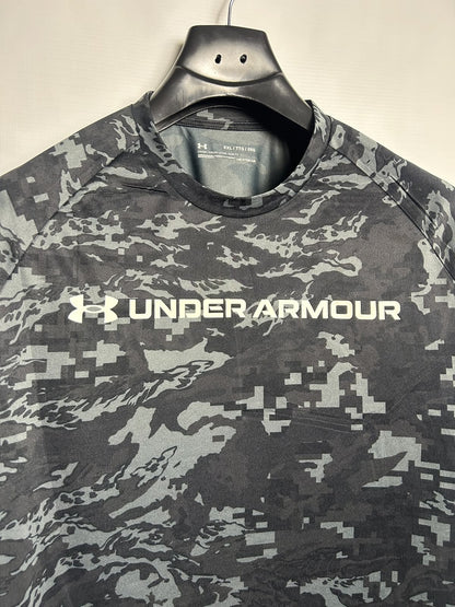 Under Armour Heat Gear Big Logo Printed Round Neck - XXL