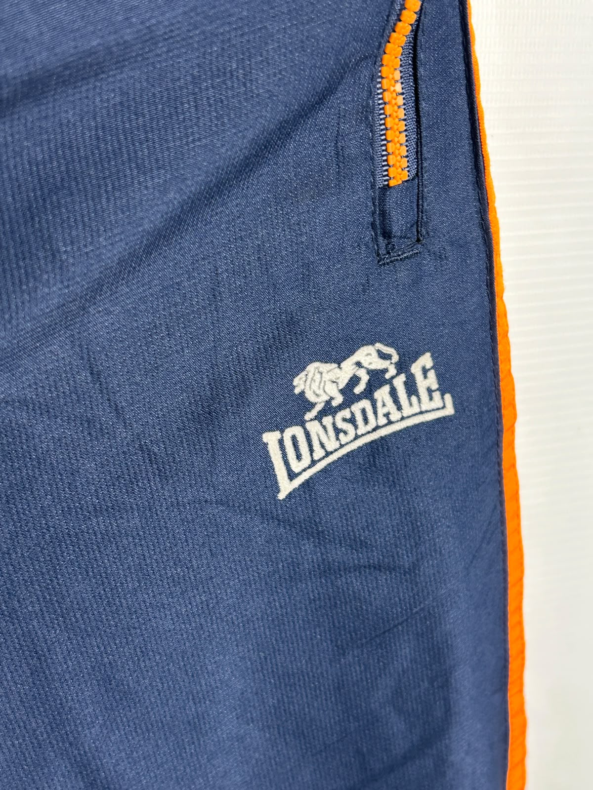 Lonsdale Blue With Orange Strips - Medium