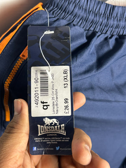 Lonsdale Blue With Orange Strips - Medium