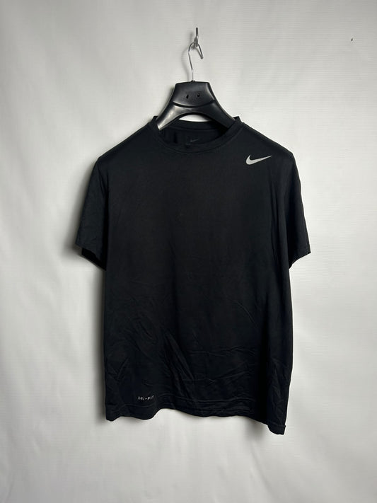 Nike Dri Fit Black Round Neck - Medium