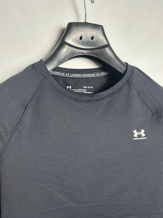 Under Armour Cold Gear Black Full Sleeves Round Neck - Medium