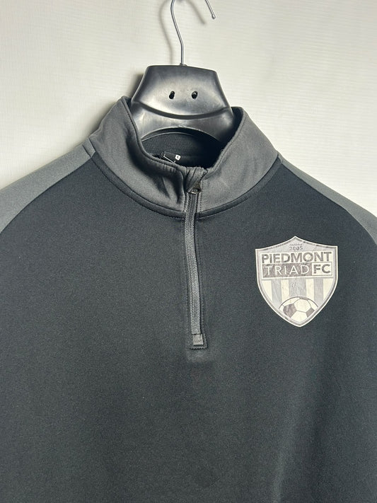 Nike Dri Fit Half Zip Full Sleeves Black - Large