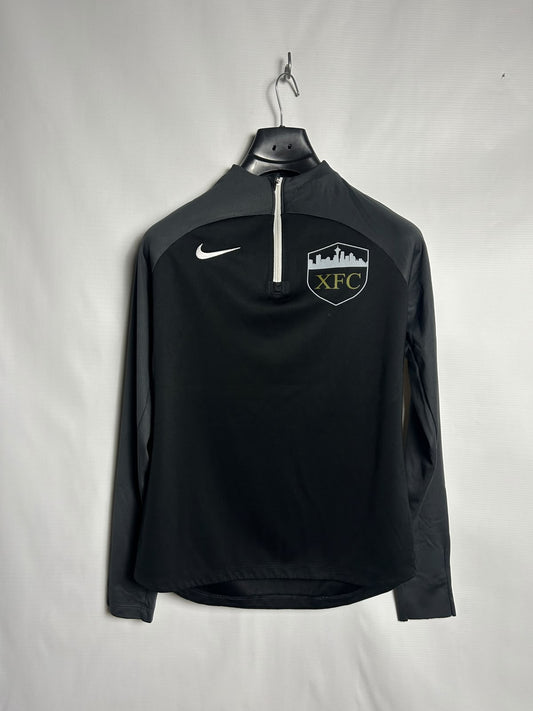 Nike Dri Fit XFC Half Zip Full Sleeves Black - Small
