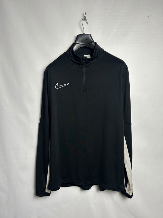 Nike Dri Fit Half Zip Full Sleeves Black - Large