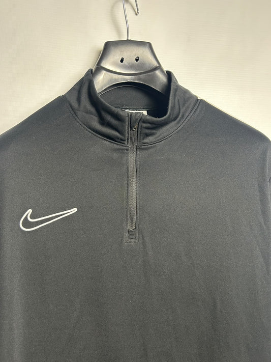 Nike Dri Fit Half Zip Full Sleeves Black - Large