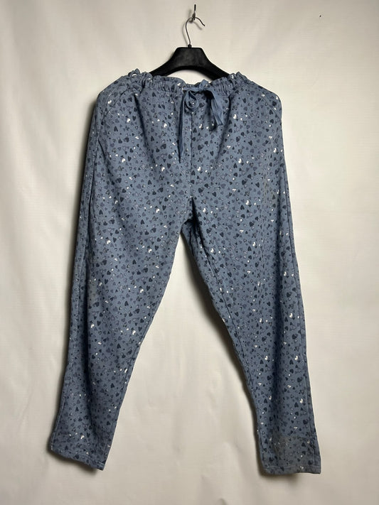 Janina Heart Printed Blue - Large
