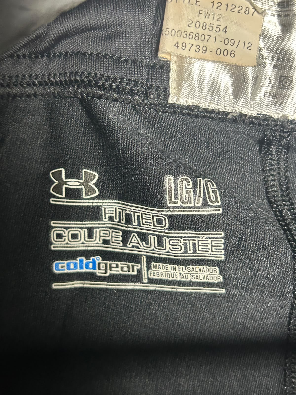 Under Armour Cold Gear Black - LG