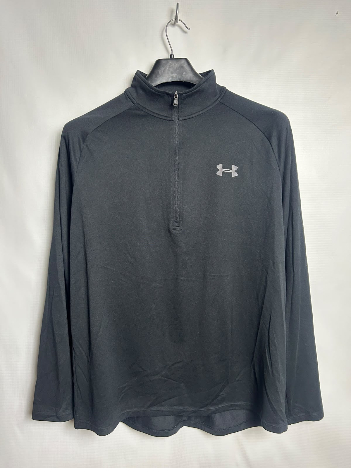 Under Armour Heat Gear Black Full Sleeves Half Zip - LG