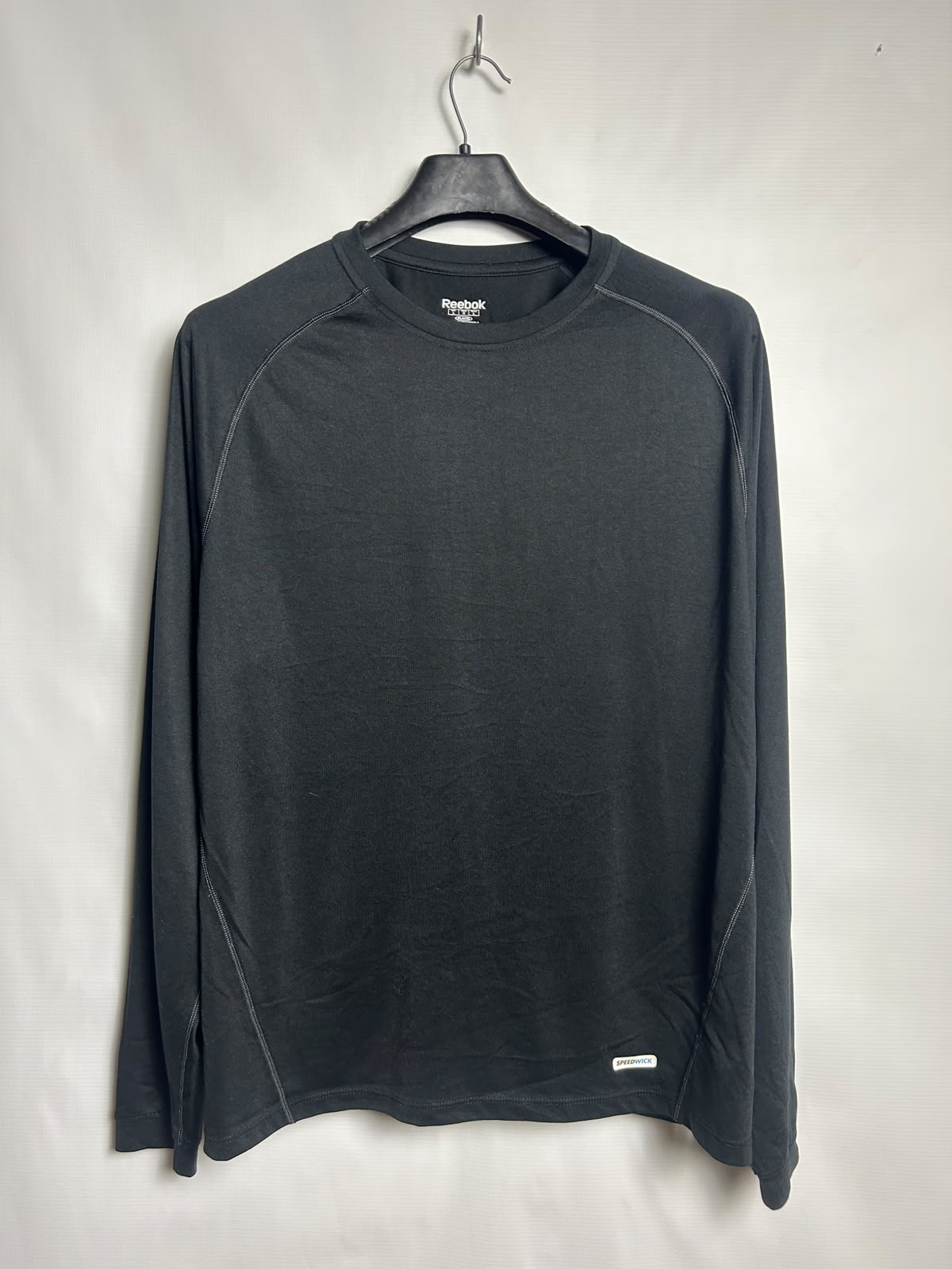 Reebok Speedwick Black Full Sleeves Round Neck - Large