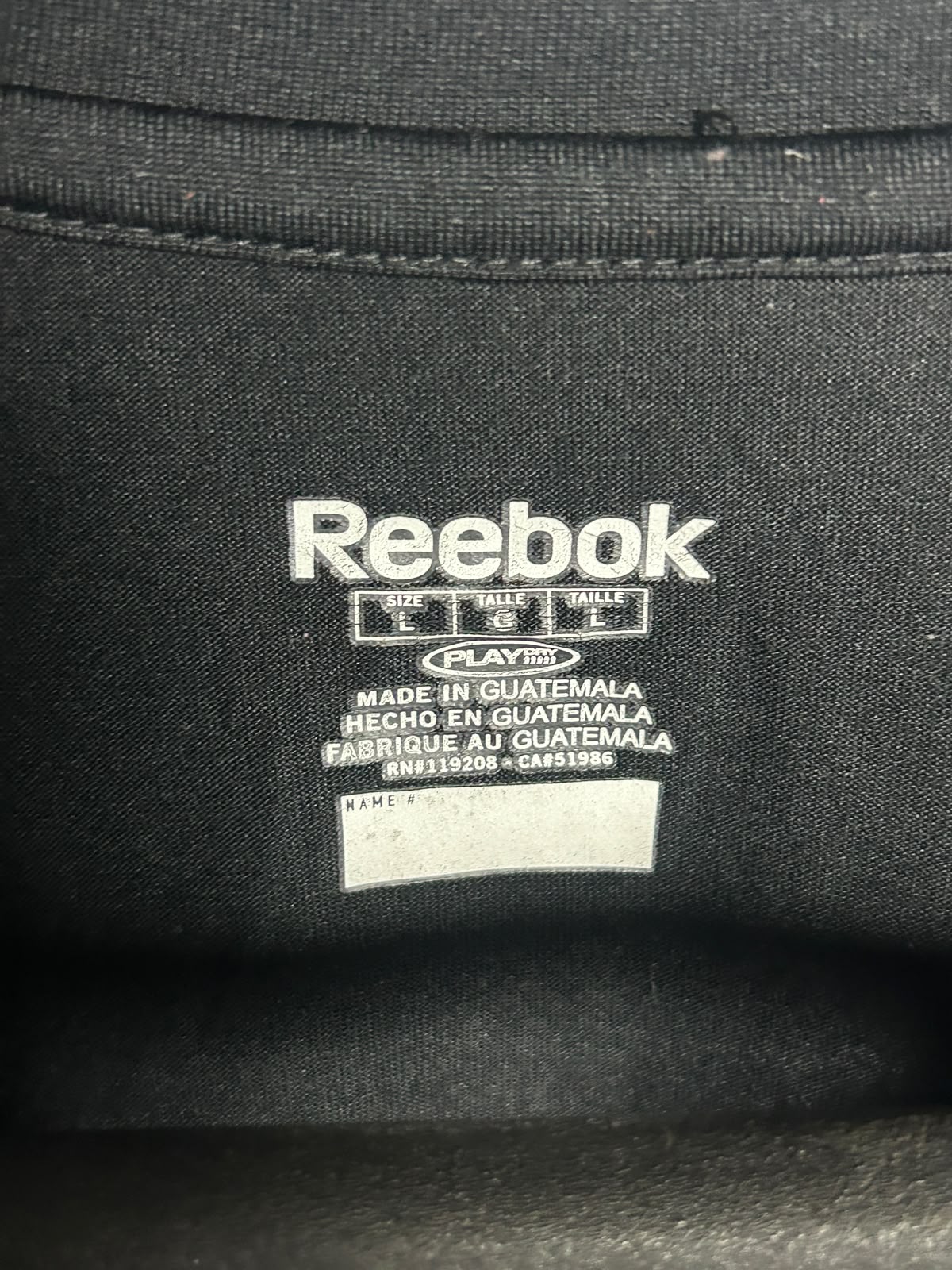 Reebok Speedwick Black Full Sleeves Round Neck - Large