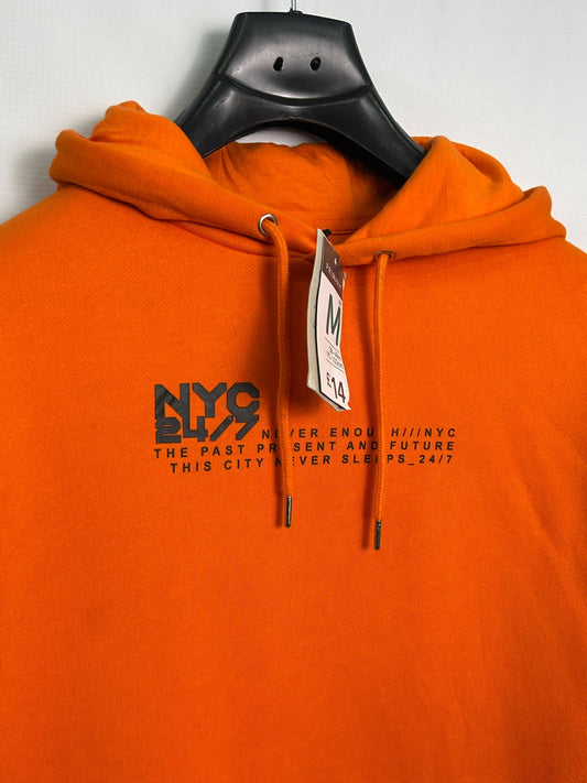 Primark Big Logo Orange Hoodie - Medium