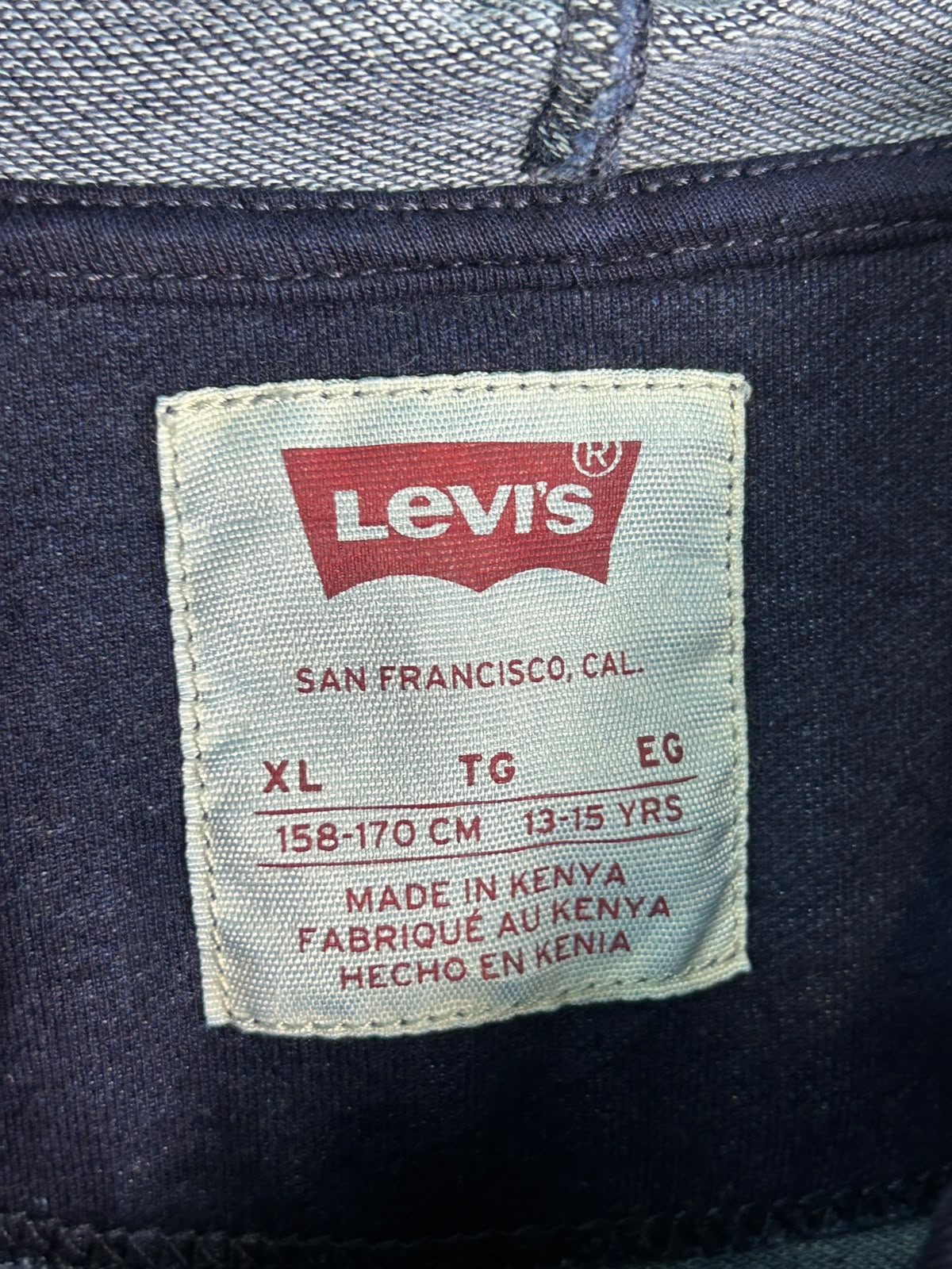 Levi's Blue Zip Upper - XL