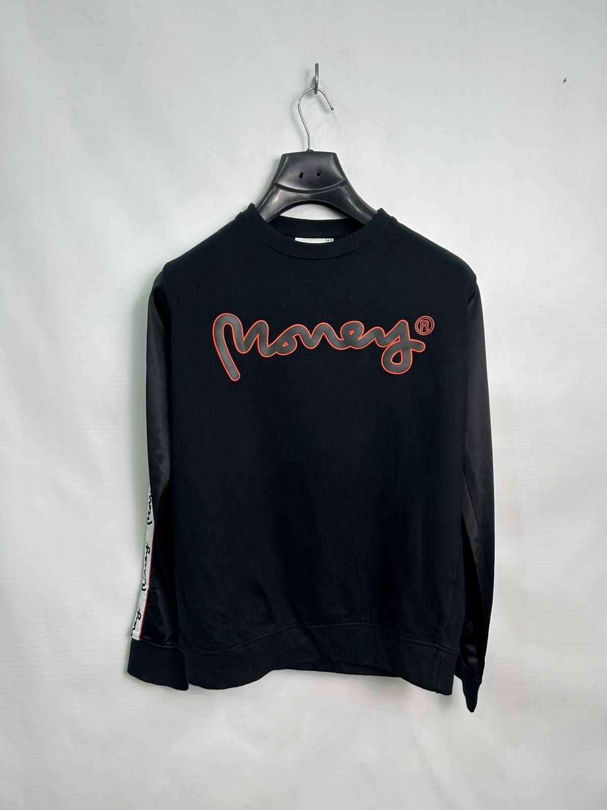 Money Junior Black Full Sleeves Round Neck - Small