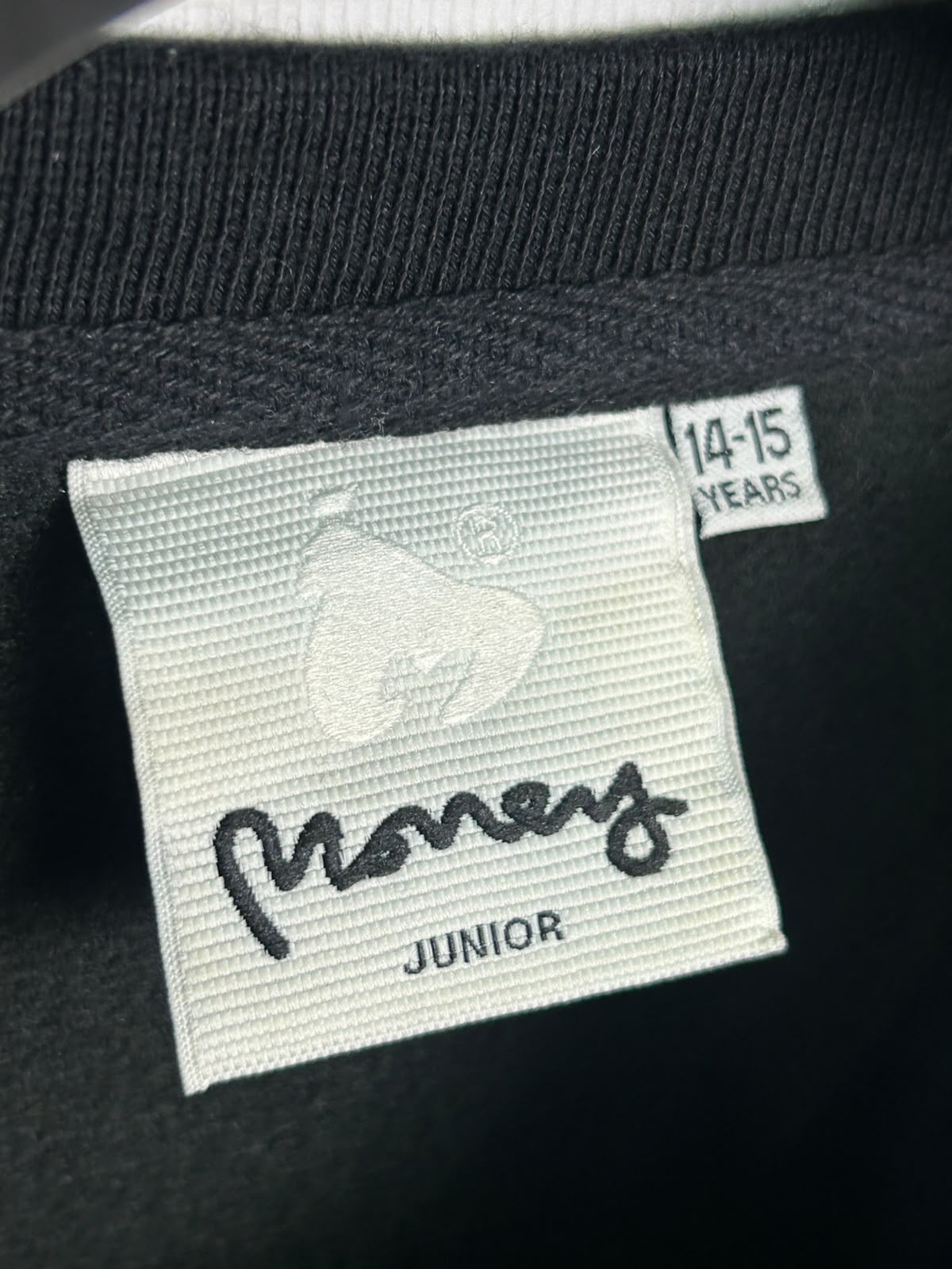 Money Junior Black Full Sleeves Round Neck - Small