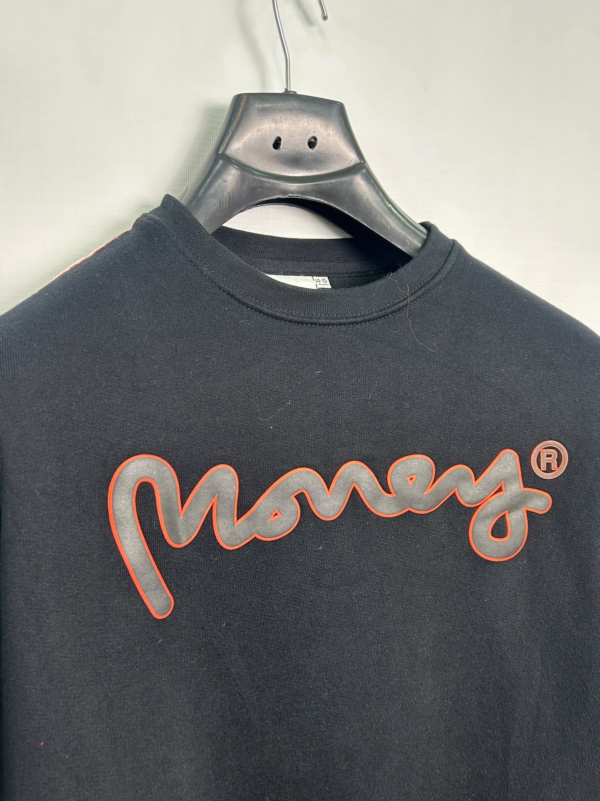 Money Junior Black Full Sleeves Round Neck - Small