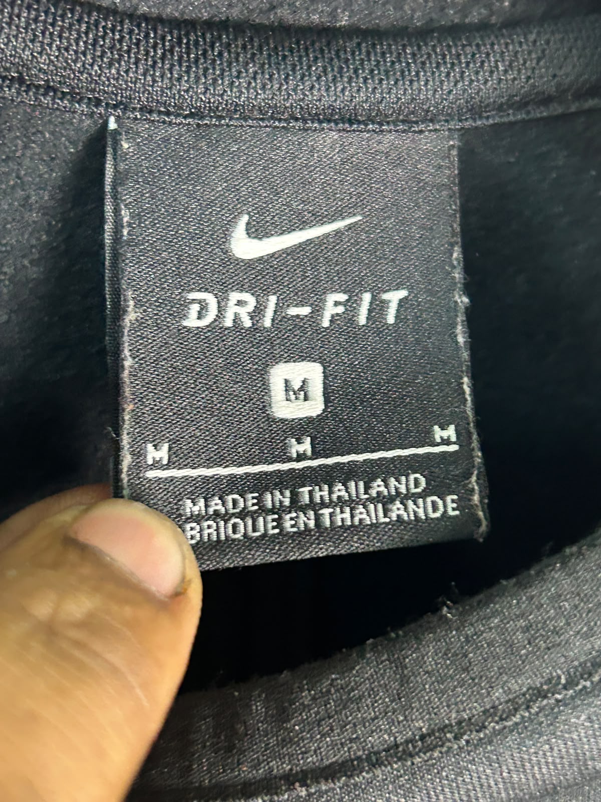 Nike Dri Fit Black Hoodie - Medium