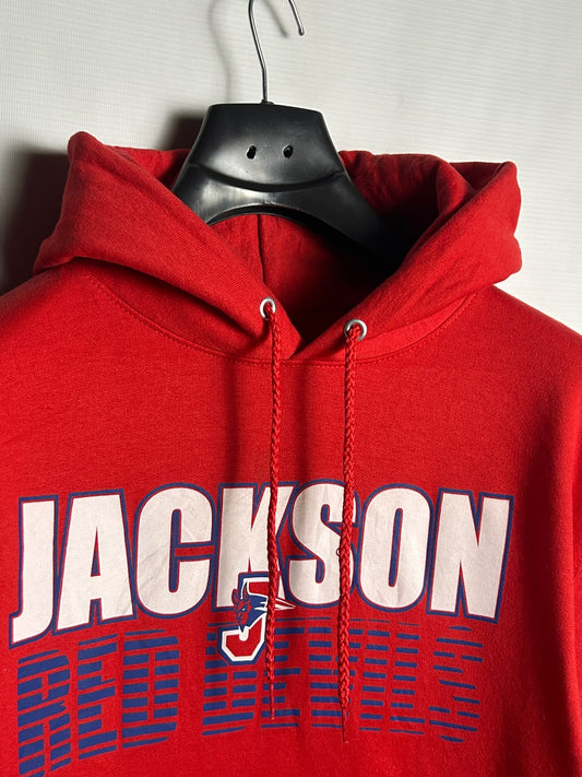 Hanes Big Logo Red Hoodie - Small