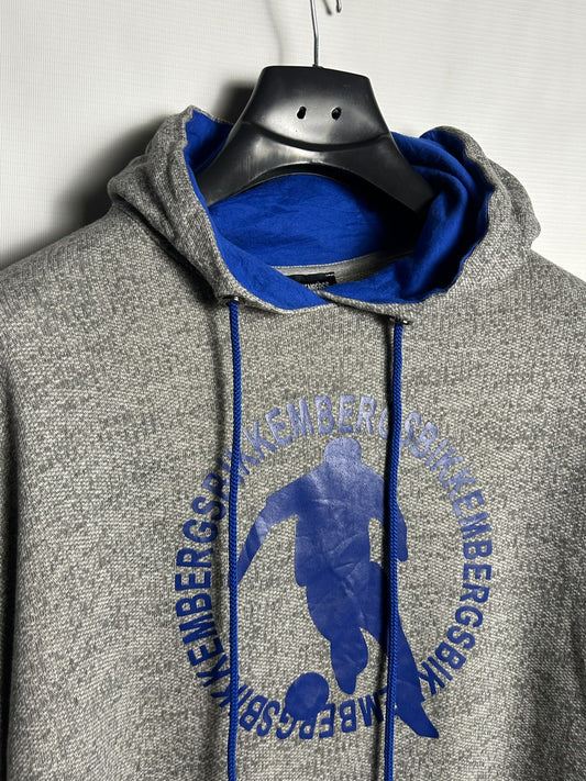 Dirk Bikkembergs Big Logo Grey Hoodie - Medium