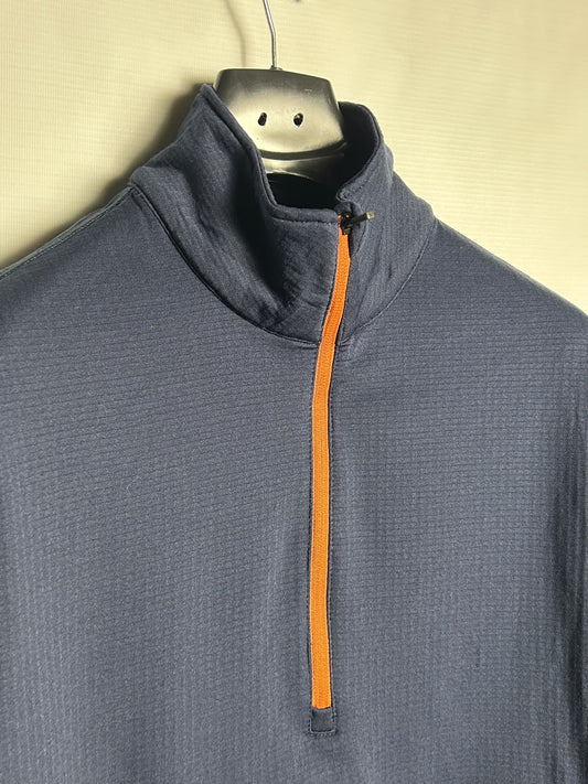 Blue Half Zip Upper - Small