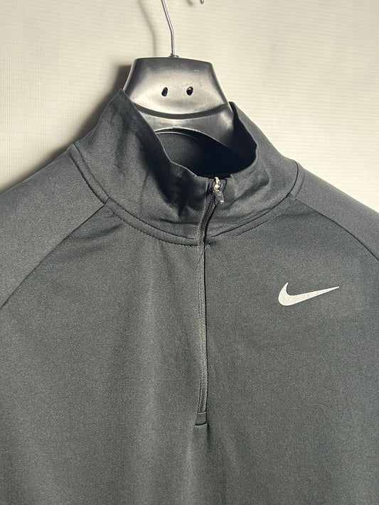 Nike Dri Fit Black Half Zip Upper - Medium