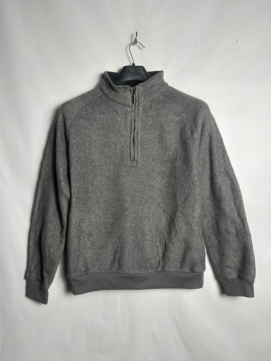 Atlantic Bay Grey Half Zip Upper - Small