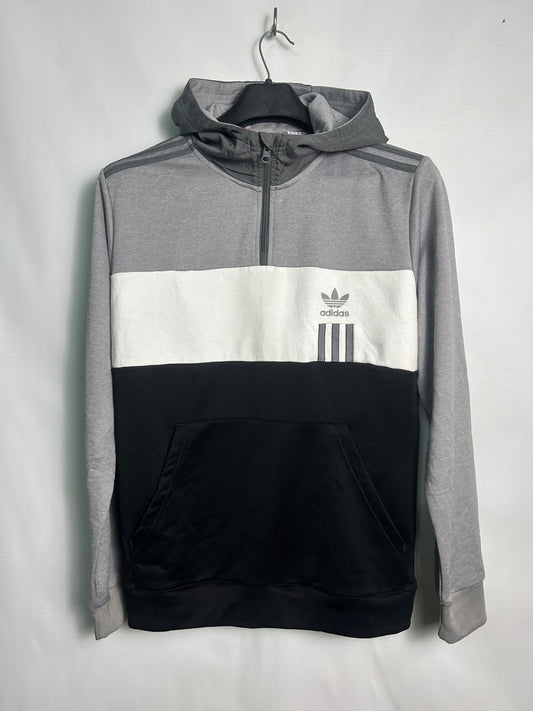 Adidas Grey Half Zip Upper - Large