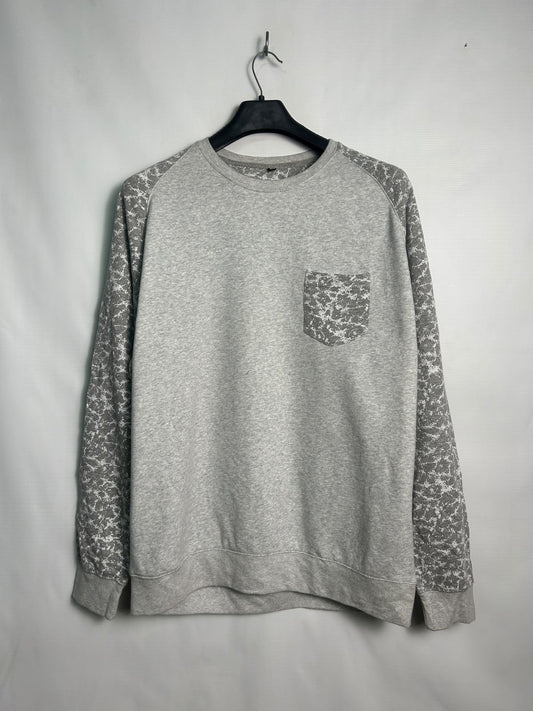 Grey Round Neck Upper - XL