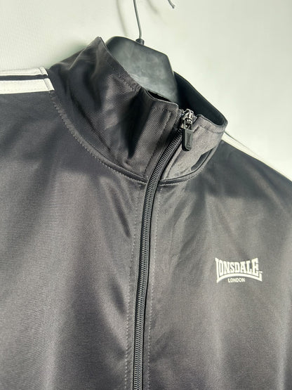 Lonsdale Black Zip Upper - XS